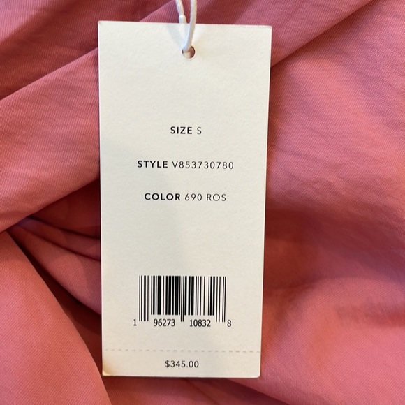 Vince Pink Midi Skirt Draped Knot Twist Front Slit Size Small Tencel NWT - Picture 9 of 9